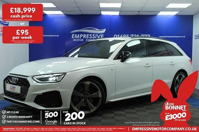 Used Audi A4 Black Edition 163 HP (119 kW) 2020 White Estate