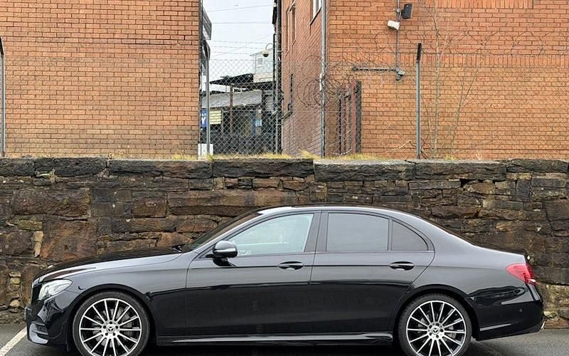 Used Mercedes E220 AMG line 194 HP (142 kW) 2019 Black Sedan