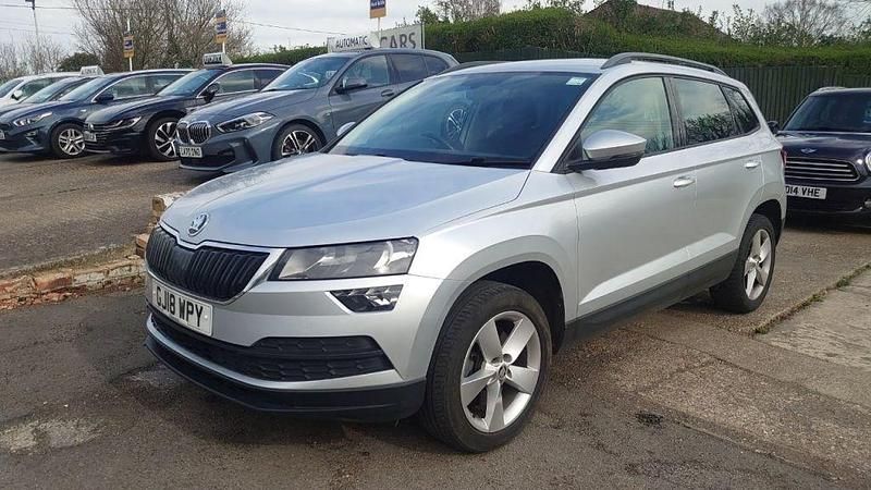 Used Skoda Karoq SE 115 HP (84 kW) 2018 Silver SUV