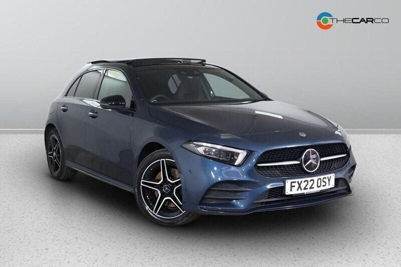 Blue Used 2022 Mercedes A250 AMG line Hatchback | £19,890 (A bit pricey) - Image 1/1
