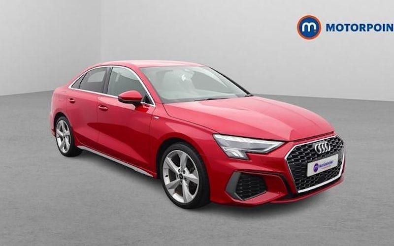 Used Audi A3 S-Line 116 HP (85 kW) 2021 Red Sedan