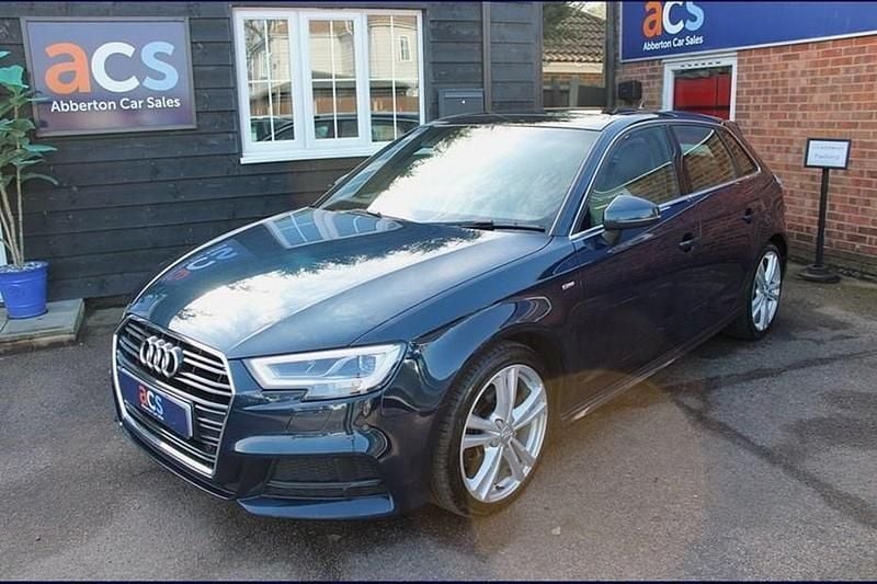 Used Audi A3 S-Line 190 HP (139 kW) 2016 Blue Hatchback