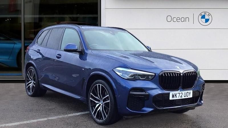 Blue Used 2022 BMW X5 M Sport SUV | £46,900 (Fair price) - Image 1/4