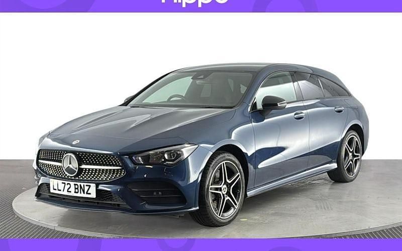 Blue Used 2022 Mercedes CLA250e Shooting Brake AMG Line Premium Estate | £18,480 (Fair price) - Image 1/4