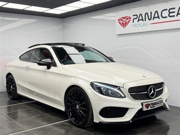 White Used 2016 Mercedes C250 AMG line Coupe | £14,295 (Expensive) - Image 1/1