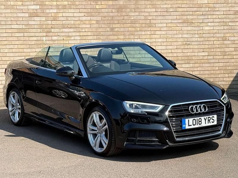 Used Audi A3 Cabriolet S-Line 2018 Black Cabriolet