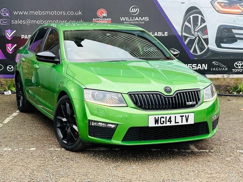 Green Used 2014 Skoda Octavia vRS Hatchback | £7,400 (Expensive) - Image 1/3