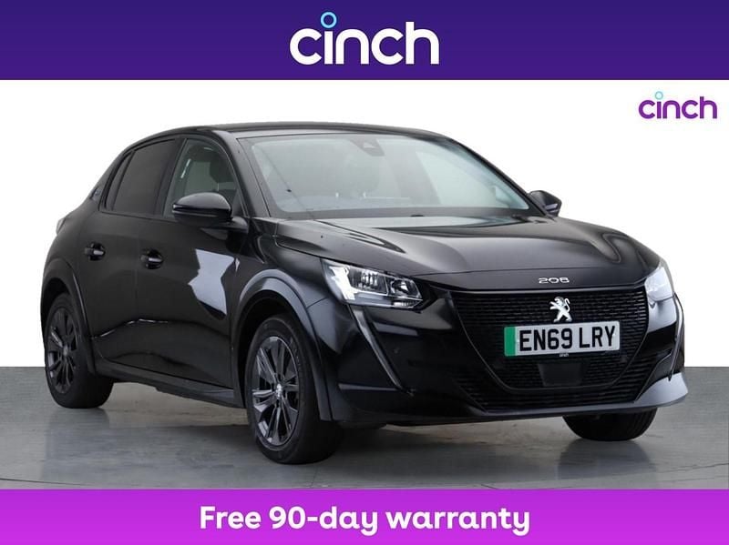 Black Used 2020 Peugeot e-208 Allure Hatchback | £10,799 (Good price) - Image 1/3