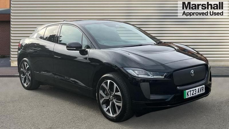 Metallic santorini black Used 2023 Jaguar I-Pace R-Dynamic SUV | £30,344 (Fair price) - Image 1/4