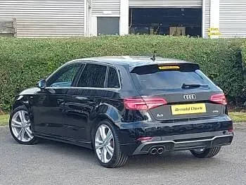 Used Audi A3 S-Line 190 HP (139 kW) 2016 Black Hatchback
