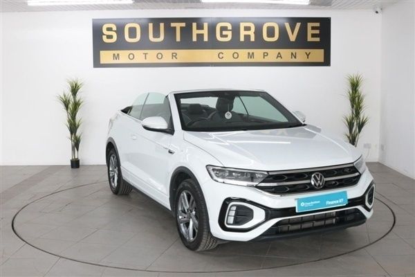 White Used 2022 VW T-Roc Cabriolet R-line Cabriolet | £23,689 (Fair price) - Image 1/1