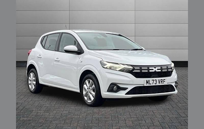 White Used 2023 Dacia Sandero Expression Hatchback | £11,295 (Good price) - Image 1/4