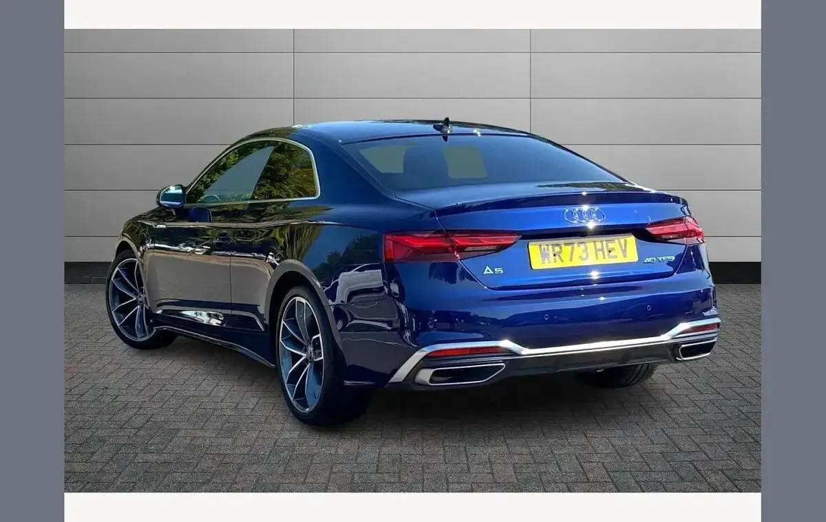 Used Audi A5 S-Line 201 HP (147 kW) 2023 Navarra blue Coupe