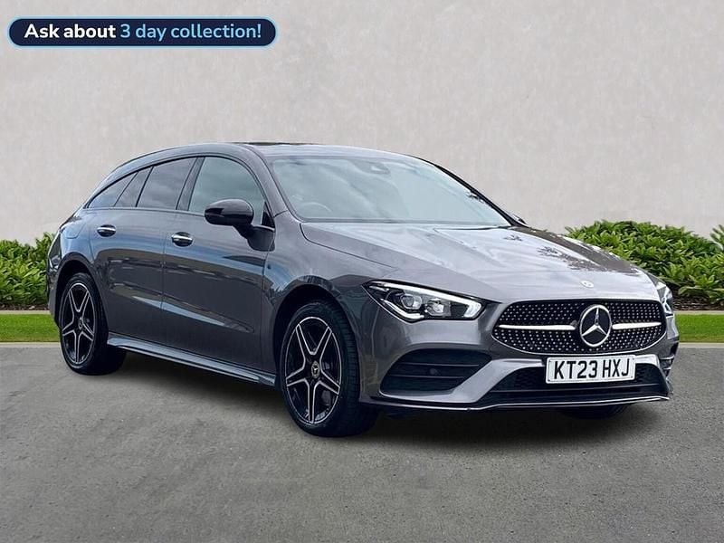 Grey Used 2023 Mercedes CLA250e AMG Line Premium Sedan | £23,299 (Fair price) - Image 1/4