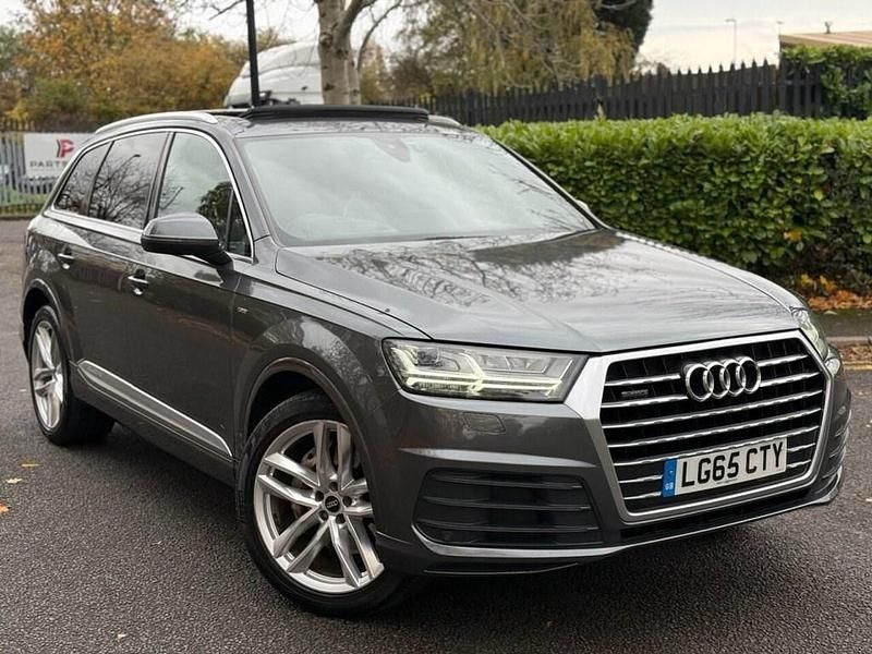 Grey Used 2015 Audi Q7 S-Line SUV | £18,995 (Fair price) - Image 1/4