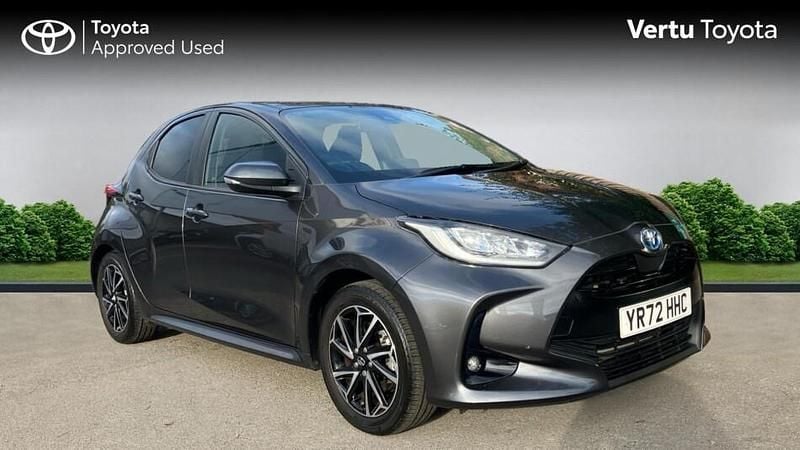 Grey Used 2023 Toyota Yaris Hybrid Design Hatchback | £17,374 (Good price) - Image 1/3