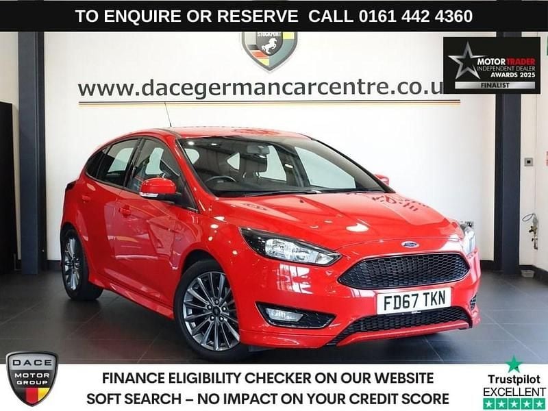 Red Used 2018 Ford Focus ST-Line Hatchback | £8,990 (Good price) - Image 1/3