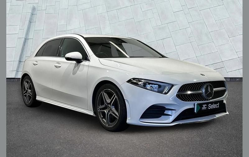 Used Mercedes A220 AMG line 187 HP (137 kW) 2019 White Hatchback
