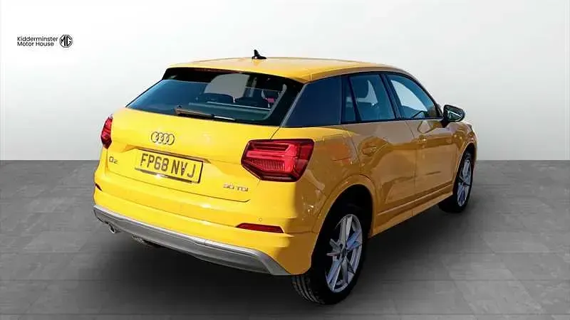 Used Audi Q2 S-Line 116 HP (85 kW) 2018 Yellow SUV