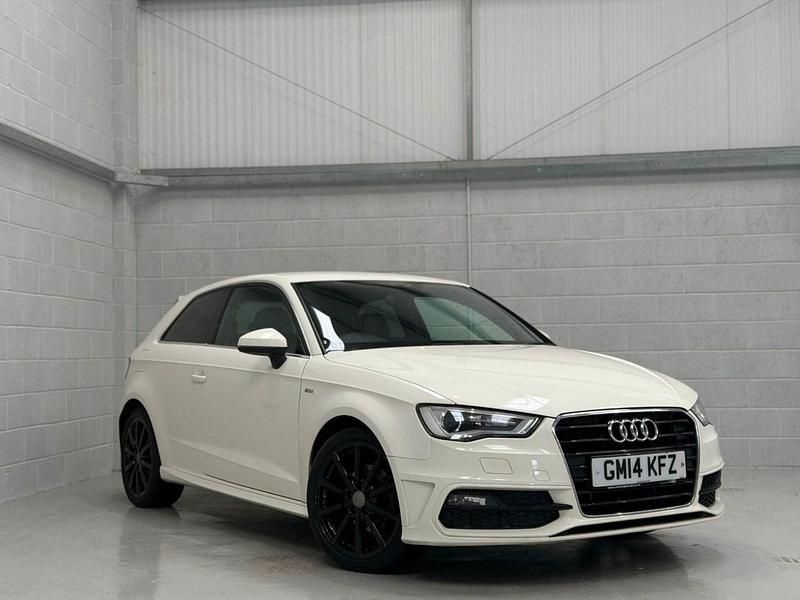 Used Audi A3 S-Line 2014 White Hatchback