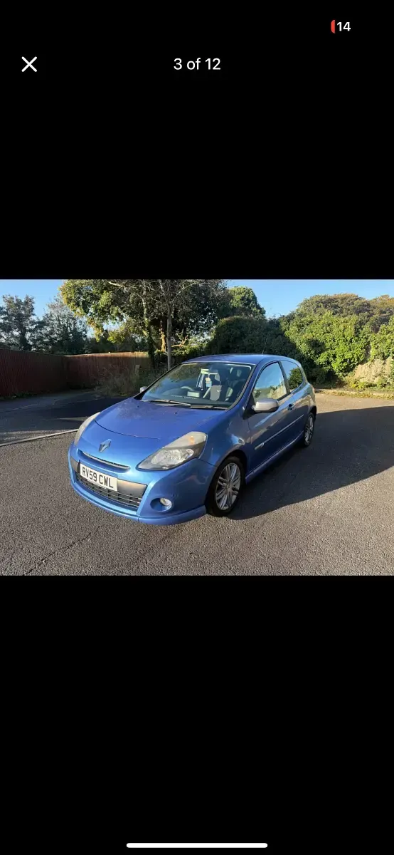 Used Renault Clio GT 128 HP (94 kW) 2009 Blue Hatchback
