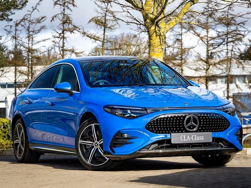 New Mercedes CLA 250+ AMG line 200 kW (272 HP) 2025 Blue Sedan