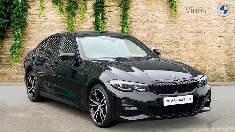 Black Used 2021 BMW 330e M Sport | £23,128 (Fair price) - Image 1/4