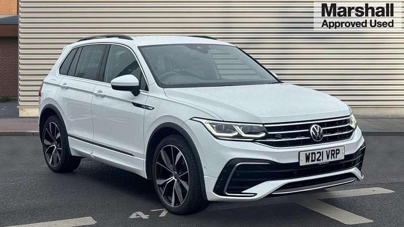 White Used 2021 VW Tiguan R-line SUV | £21,880 (Fair price) - Image 1/4
