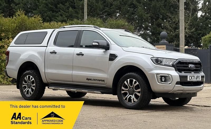 Silver Used 2021 Ford Ranger Wildtrack Pickup | £14,990 (Fair price) - Image 1/2