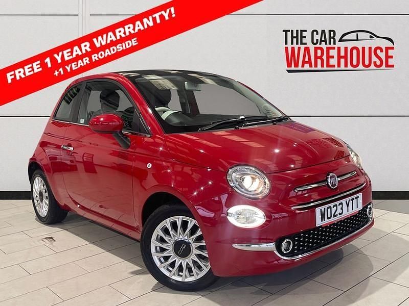 Red Used 2023 Fiat 500 Hatchback | £10,599 (Fair price) - Image 1/4
