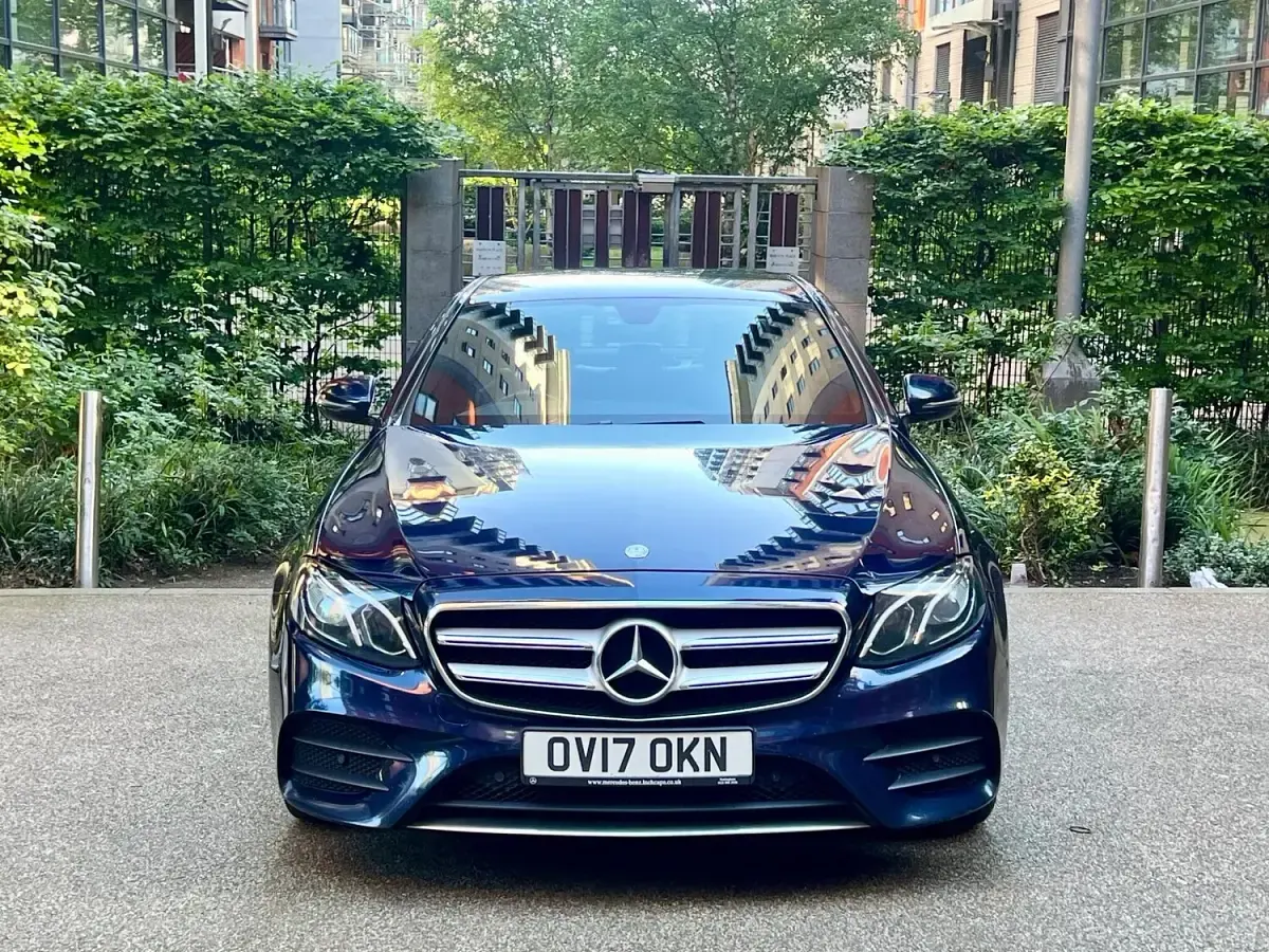 Used Mercedes E220 AMG line 2017 Blue Sedan