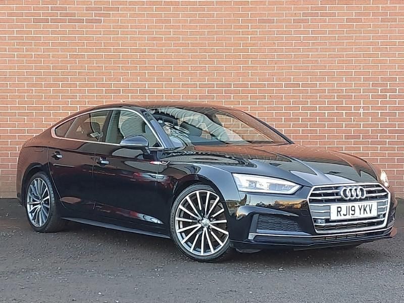 Black Used 2019 Audi A5 S-Line Hatchback | £18,998 (Fair price) - Image 1/4