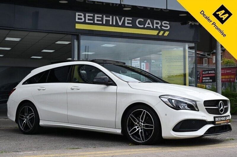White Used 2017 Mercedes CLA220 Shooting Brake AMG line Estate | £15,450 (Fair price) - Image 1/4