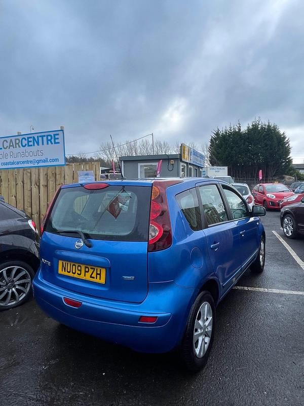 Used Nissan Note Acenta 88 HP (64 kW) 2009 Blue MPV