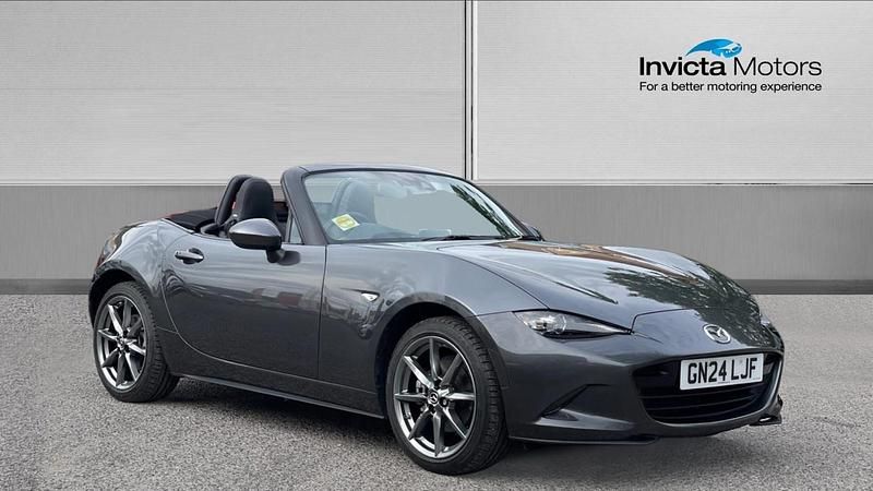 Grey Used 2024 Mazda MX5 Exclusive-Line Cabriolet | £24,000 (Fair price) - Image 1/4