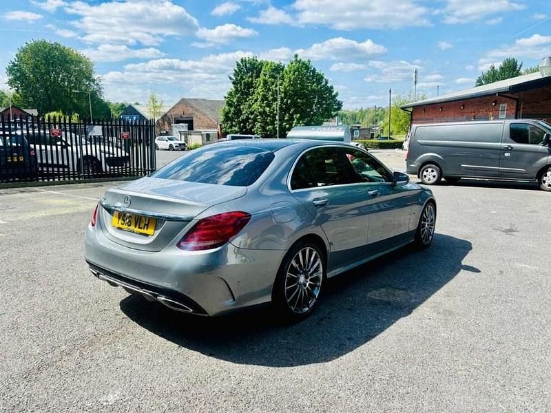 Used Mercedes C220 AMG Line Premium Plus 170 HP (125 kW) 2016 Silver Sedan