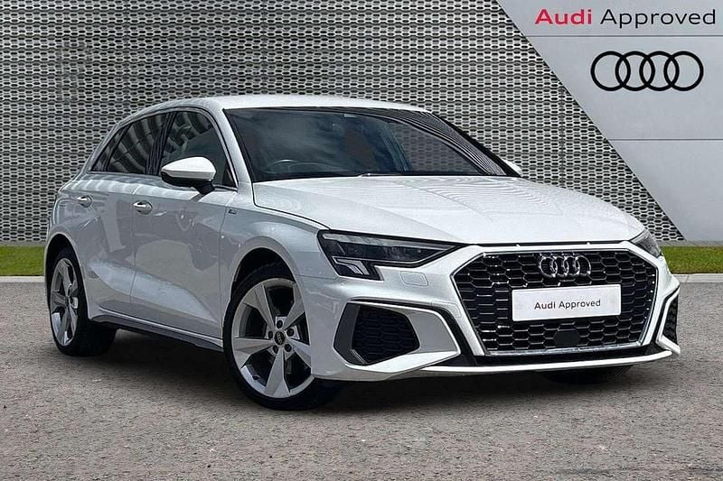 White Used 2022 Audi A3 e-tron S-Line Hatchback | £20,195 (Fair price) - Image 1/3