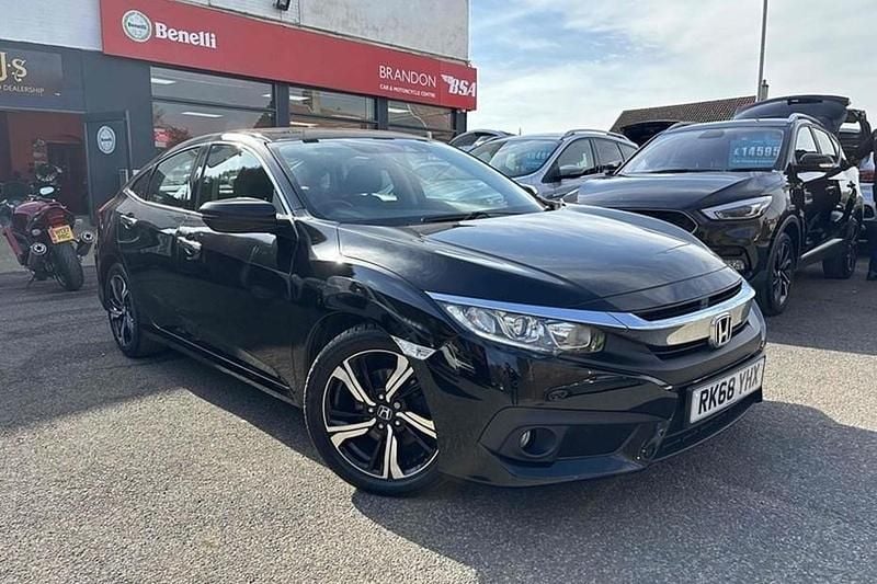 Black Used 2018 Honda Civic SR Sedan | £8,495 (Good price) - Image 1/1