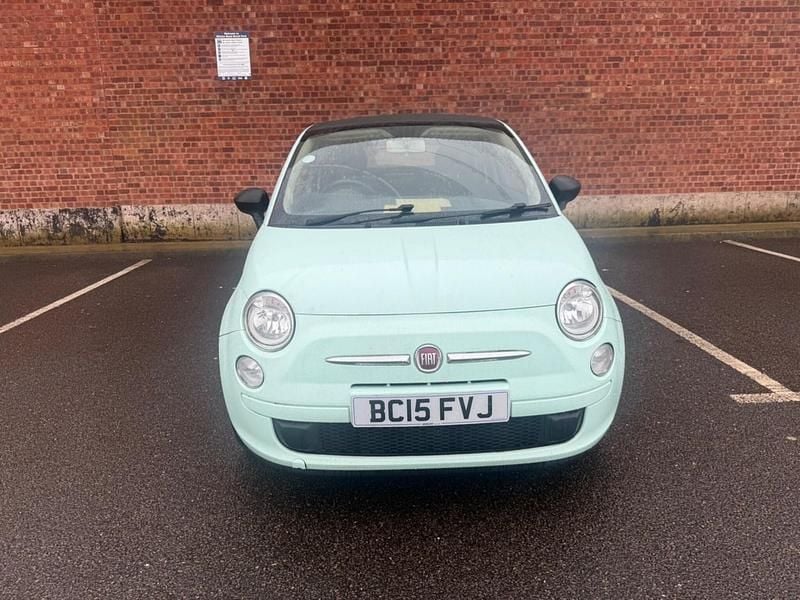 Used Fiat 500 Pop 69 HP (50 kW) 2015 Green Cabriolet