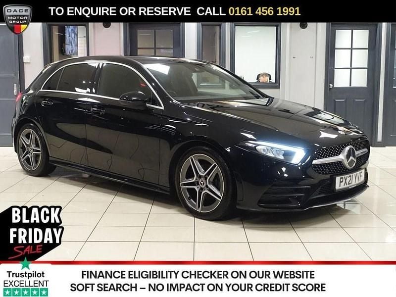 Black Used 2021 Mercedes A200 AMG line Hatchback | £16,940 (Good price) - Image 1/4
