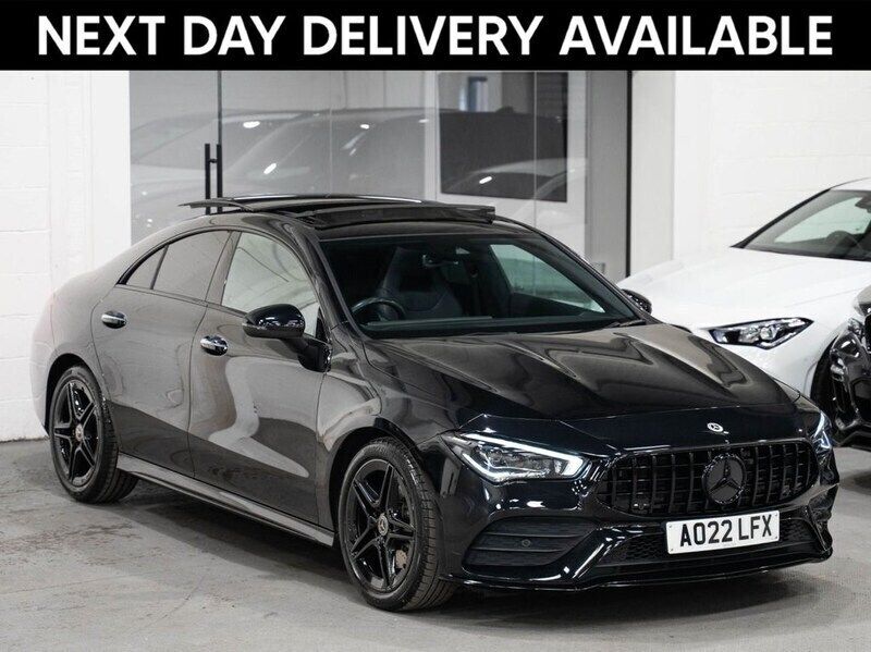 Black Used 2022 Mercedes CLA200 AMG line Coupe | £32,394 - Image 1/3