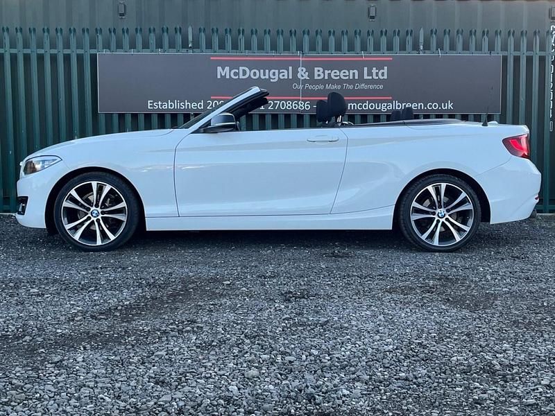 Used BMW 218 Sport Line 2017 White Cabriolet
