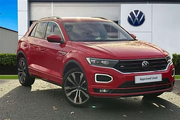 Red Used 2021 VW T-Roc R-line SUV | £21,190 (Fair price) - Image 1/4