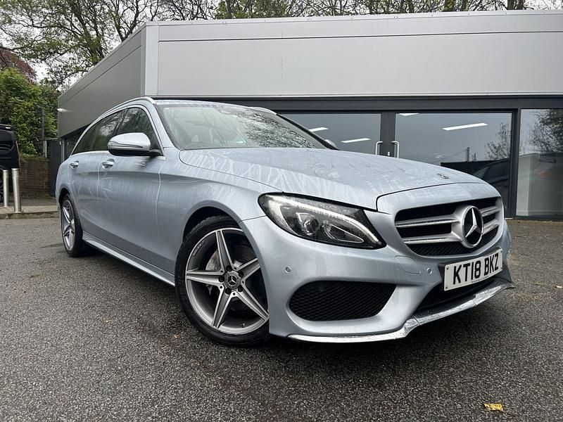 Used Mercedes C220 AMG line 2018 Silver Estate