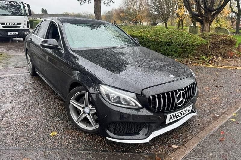 Black Used 2016 Mercedes C220 AMG line Sedan | £10,995 (Fair price) - Image 1/1