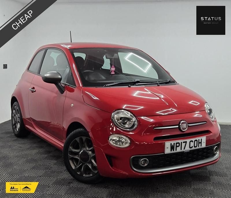 Red Used 2017 Fiat 500 S Hatchback | £4,795 (Good price) - Image 1/4
