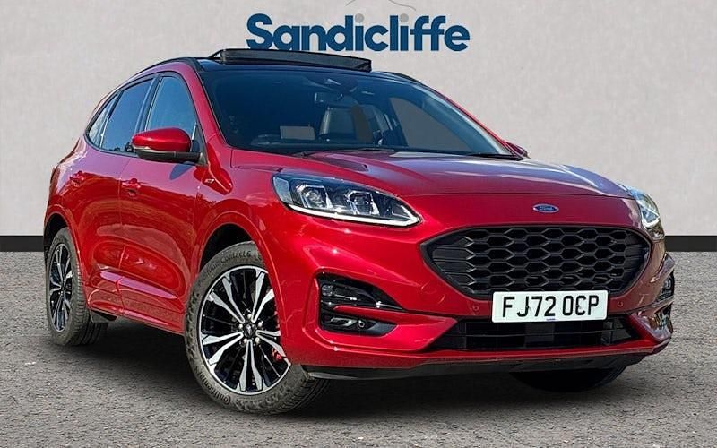 Lucid red (exclusive paint) Used 2021 Ford Kuga ST-Line X SUV | £24,116 (Expensive) - Image 1/4