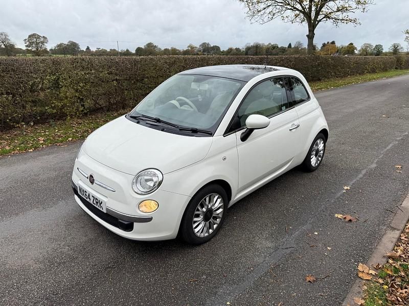 Used Fiat 500 Lounge 69 HP (50 kW) 2014 White Hatchback