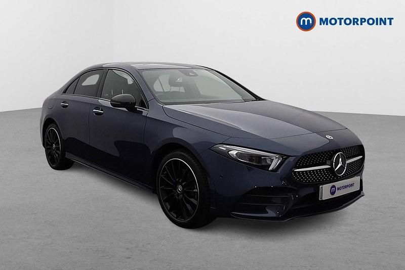 Blue Used 2022 Mercedes A250 AMG Line Premium Plus Sedan | £24,699 (Expensive) - Image 1/4