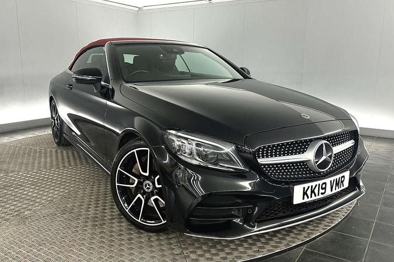 Used Mercedes C300 AMG Line Premium 258 HP (189 kW) 2019 Black Cabriolet